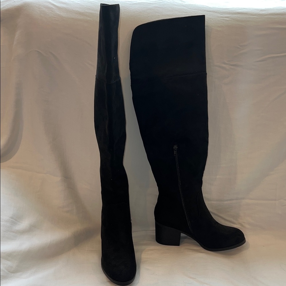 Elegant Black Over the Knee Women's Boots